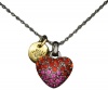 Juicy Couture Jewelry Pave Heart Necklace Hot Pink
