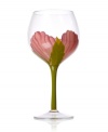 Bring out the full bouquet in any wine with this set of creatively hand-painted Hibiscus wine glasses. With verdant green stems and rosy pink blooms to complement Hibiscus dinnerware, also from Clay Art. (Clearance)