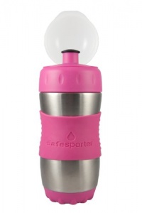 The Safe Sporter Water Bottle, Fuchsia, 12 Ounce The Safe Sporter Water Bottle, Fuchsia, 12 Ounce