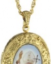 The Vatican Library Collection Gold-Tone Oval Pope John Paul Ii Necklace, 24