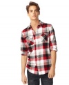 This American Rag flannel button down will have you lounging in warm style.