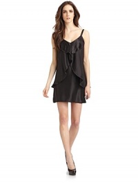 THE LOOKV-neckDraped ruffle detailSleevelessPullover styleTHE FITAbout 35 from shoulder to hemTHE MATERIALSilkCARE & ORIGINDry cleanImportedModel shown is 5'10 (177cm) wearing US size 4. THE LOOKV-neckDraped ruffle detailSleevelessPullover styleTHE FITAbout 35 from shoulder to hemTHE MATERIALSilkCARE & ORIGINDry cleanImportedModel shown is 5'10 (177cm) wearing US size 4.
