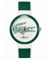 Show your stripes with this stylish unisex Goa watch from Lacoste.