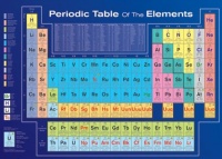 (24x36) Periodic Table of the Elements Dark Blue Scientific Chart Poster Print