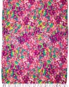 Lilly Pulitzer Women's Murfee Scarf, Black Garden, One Size