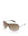 Marc by Marc Jacobs Womens MMJ 263/S MMJ263S SHIELD Sunglasses,Dkruthpalladblu Frame/Brown Gradient Lens,One Size