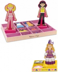 3 Item Bundle: Melissa and Doug Magnetic 4940 Abby & Emma 56 pc Set and 3553 Princess Elise Dressup Wooden Doll Set + Free Activity Book 3 Item Bundle: Melissa and Doug Magnetic 4940 Abby & Emma 56 pc Set and 3553 Princess Elise Dressup Wooden Doll Set + Free Activity Book