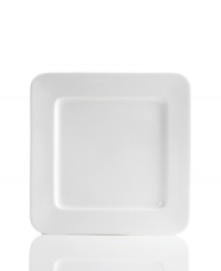 Set 5-star standards for your table with sleek square plates from Hotel Collection. Balancing a delicate look and exceptional durability, the translucent Bone China collection of dinnerware and dishes is designed to cater virtually any occasion.