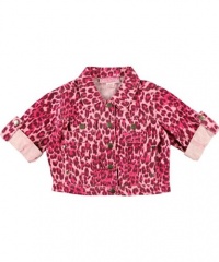 Chillipop Exotic Crop Denim Jacket (Sizes 7 - 16) - pink, 10 - 12 Chillipop Exotic Crop Denim Jacket (Sizes 7 - 16) - pink, 10 - 12