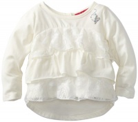 Baby Phat - Kids Baby-girls Infant Tier Ruffle Lace Top, Cream, 12