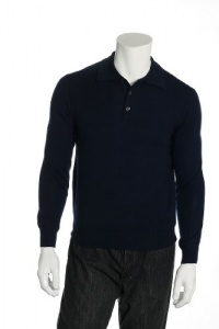 Club Room Navy Long Sleeve Casual Polo Club Room Navy Long Sleeve Casual Polo