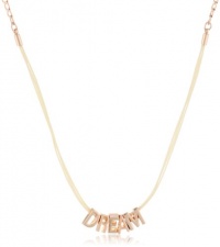 BCBGeneration Natural and Rose Gold Plated Dream Mini Cord Necklace, 16 BCBGeneration Natural and Rose Gold Plated Dream Mini Cord Necklace, 16