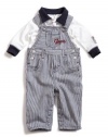 GUESS Tee and Overall Set, WHITE (3/6M)