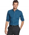 Sometimes it takes a classic pairing like this poplin shirt from Calvin Klein with a pair of denim or dress pants to refresh your look. (Clearance)