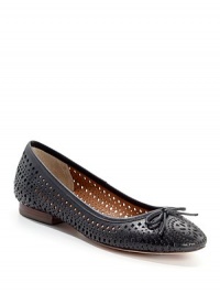 THE LOOKPerforated designBow detail at toeSlip-on stylePadded insoleTHE FITHeel ½ (15mm)THE MATERIALLeatherLeather lining and soleORIGINImported THE LOOKPerforated designBow detail at toeSlip-on stylePadded insoleTHE FITHeel ½ (15mm)THE MATERIALLeatherLeather lining and soleORIGINImported