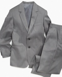 Time to suit up! This blazer from Sean John turns any outfit into a polished classic instantly. Time to suit up! This blazer from Sean John turns any outfit into a polished classic instantly.