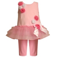 Size-3/6M BNJ-7420R 2-Piece PINK SEQUIN MESH ROSETTE TULLE Top/Dress and Legging Outfit/Set,R07420 Bonnie Jean Baby/NEWBORN Size-3/6M BNJ-7420R 2-Piece PINK SEQUIN MESH ROSETTE TULLE Top/Dress and Legging Outfit/Set,R07420 Bonnie Jean Baby/NEWBORN