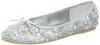 Nina Fanti3 Ballet Flat (Toddler/Little Kid/Big Kid),Silver Cluster,3 Little Kid