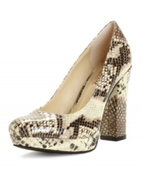 A shoe worth strutting in. The Proto Call pumps by Unlisted combine shining man-made patent and a chunky heel for hot-stepping attitude. A shoe worth strutting in. The Proto Call pumps by Unlisted combine shining man-made patent and a chunky heel for hot-stepping attitude.