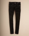So cool and easy at school, these velvet skinny pants are adorable with a slouchy top and cute flats or high-fashion with an on-trend jacket and ankle boots.