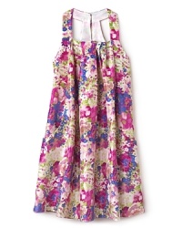 Blush by US Angels Girls' Floral Printed Shantung Dress - Sizes 7-14 Blush by US Angels Girls' Floral Printed Shantung Dress - Sizes 7-14