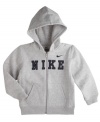 He can look like a pro without being one with this full-zip hoodie from Nike.  A perfect layering item for fall.