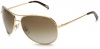 Ralph by Ralph Lauren Women's 0RA4043 Aviator Sunglasses,Brown Grad Frame/Gold Lens,one size