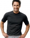Hanes Comfort Soft Dyed Crew Black and Grey S