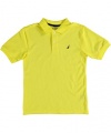 Nautica Solid Pique Polo (Sizes 8 - 20) - firefly, 10 - 12