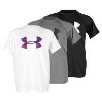 Boys' Big Logo UA Tech™ T-Shirt Tops by Under Armour Youth Large Black