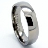Blue Chip Unlimited - 6mm Domed Classic Titanium Unisex Wedding Band Engagement Ring (Available in Sizes 4-16)