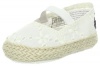 Ralph Lauren Layette Bowman Espadrille,White Eyelet,3 M US