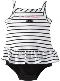 Calvin Klein Baby-Girls Newborn Stripes Sunsuit, Black/White, 3-6 Months Calvin Klein Baby-Girls Newborn Stripes Sunsuit, Black/White, 3-6 Months