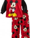 AME Sleepwear Boys Frontal Mickey 2 Piece Pajama Set, Multi, 18M