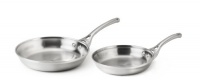 Calphalon Contemporary Stainless 8 & 10 Inch Fry Pan Set Calphalon Contemporary Stainless 8 & 10 Inch Fry Pan Set