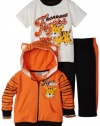 Little Rebels Baby-Boys Infant Hooded Jacket, Pullover and Pant, Orange, 24 Months