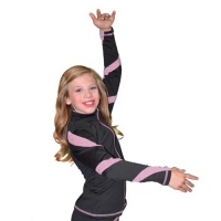 ChloeNoel Pink Spiral Ice Skating Jacket Adult M ChloeNoel Pink Spiral Ice Skating Jacket Adult M