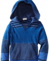 Splendid Littles Baby-boys Infant Vintage Stripe Hood Pullover, Pier, 3-6 Months