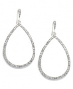 Graceful and glittering. Featuring a distinctive teardrop silhouette, these elegant earrings from Lauren Ralph Lauren are embellished with sparkling crystals. Add them to your evening ensemble as a fashionable finishing touch. Approximate drop: 2-1/4 inches.
