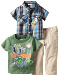 Little Rebels Baby-Boys Infant 3 Piece Quit Bugging Me Denim Pant Set, Beige/Khaki, 24 Months Little Rebels Baby-Boys Infant 3 Piece Quit Bugging Me Denim Pant Set, Beige/Khaki, 24 Months