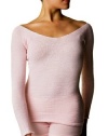 Pink Extra Large Ballet Neck Stretch Knit Top by KD dance, Makers of the Finest Knit Pro Dancewear in the World, With Tights, Leotards, Dance Class, Made In New York City USA