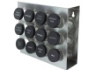 Prodyne M-912 Stainless Steel Spice Rack, 12-Bottle