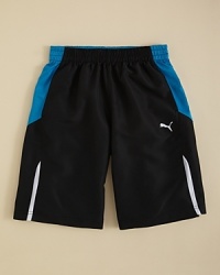 PUMA's essential sporty short is crafted in breathable mesh for action-packed style he'll love. PUMA's essential sporty short is crafted in breathable mesh for action-packed style he'll love.