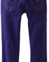 True Religion Girls 2-6X Julie Lonestar Pant, Purple, 4