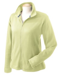 Devon & Jones Sport Women's Interlock Full Zip Fleece Jacket, Spring Grass, Small