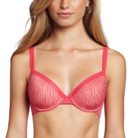 On Gossamer Women's Sheer Instinct Contour Demi Bra, Azalea, 34C On Gossamer Women's Sheer Instinct Contour Demi Bra, Azalea, 34C