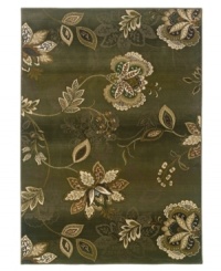 Featuring lush florals and layered geometry, the Odyssey area rug from Sphinx is cross-woven of 36 different colors, giving its pattern incredible depth and textural interest. Intricately woven of pure polypropylene for exquisite strength and softness. Featuring lush florals and layered geometry, the Odyssey area rug from Sphinx is cross-woven of 36 different colors, giving its pattern incredible depth and textural interest. Intricately woven of pure polypropylene for exquisite strength and softness.