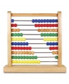 This wooden calculator helps teach math skills, patterning, and color recognition. Counting and moving the beads on this wooden frame develops a visual and tactile relationship with numbers and early math concepts--but to a child sliding, sorting and counting on this colorful abacus, it just feels like fun!