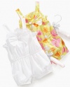 First Impressions Baby Girls Bow Romper in Floral