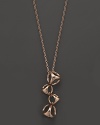 Di MODOLO's signature shape takes form in gleaming rosegold plating on this modern necklace.